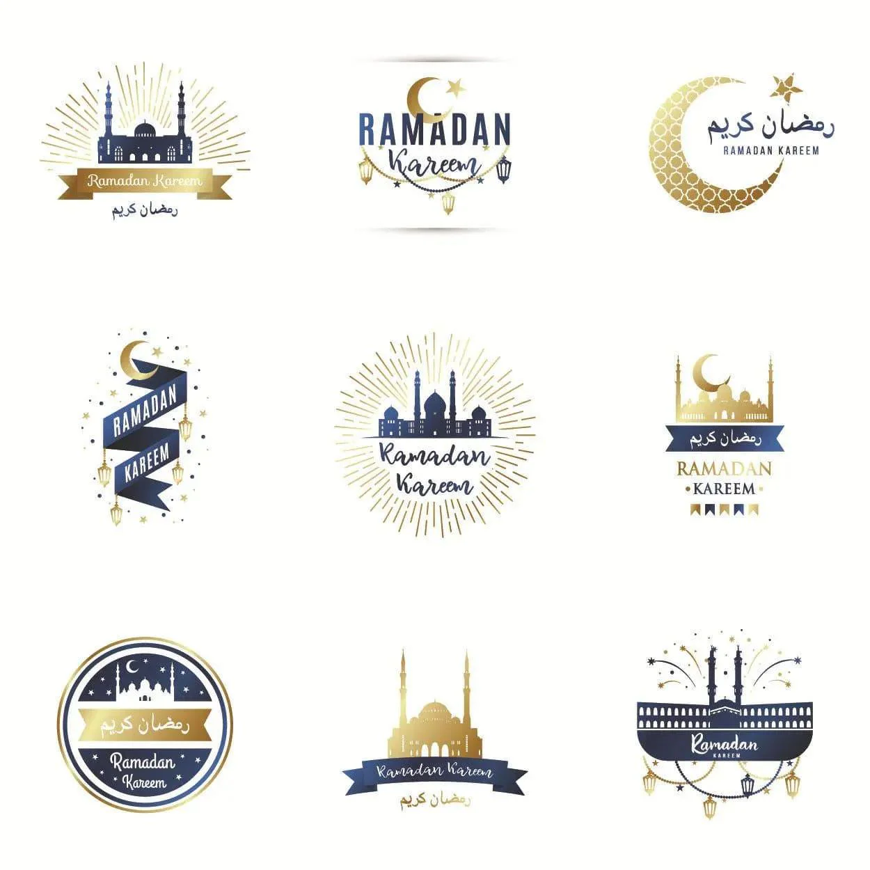 MR014 Ramadan Sticker, 90 Pcs Stickers Eid Mubarak Decoration - Image 17