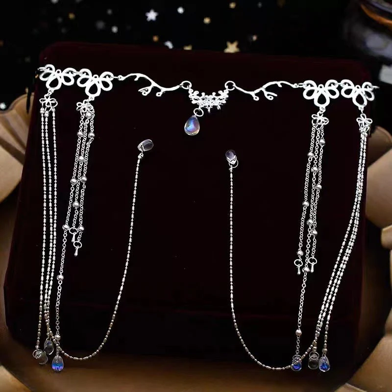 Elegance‌ Crystal Teardrop Hair Jewelry Forehead Accent (MAC335) - Image 6