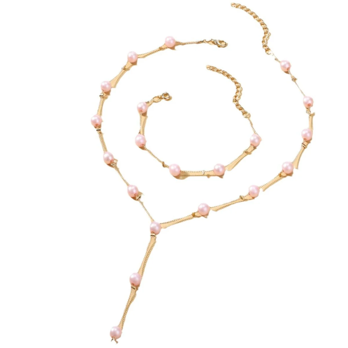 Elegance Pearl Earrings & Necklace Ensemble (MAC313) - Image 4