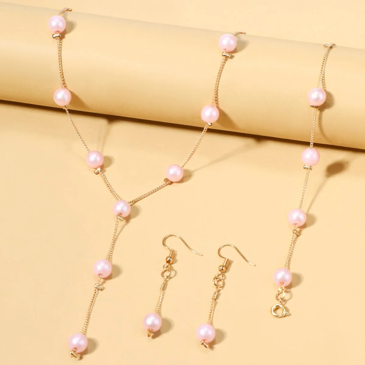 Elegance Pearl Earrings & Necklace Ensemble (MAC313) - Image 8