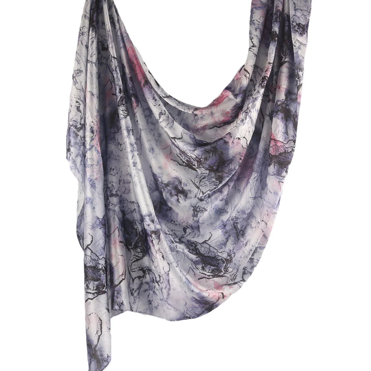 Elegance Satin Marble Print Hijab (MH172) - Image 34