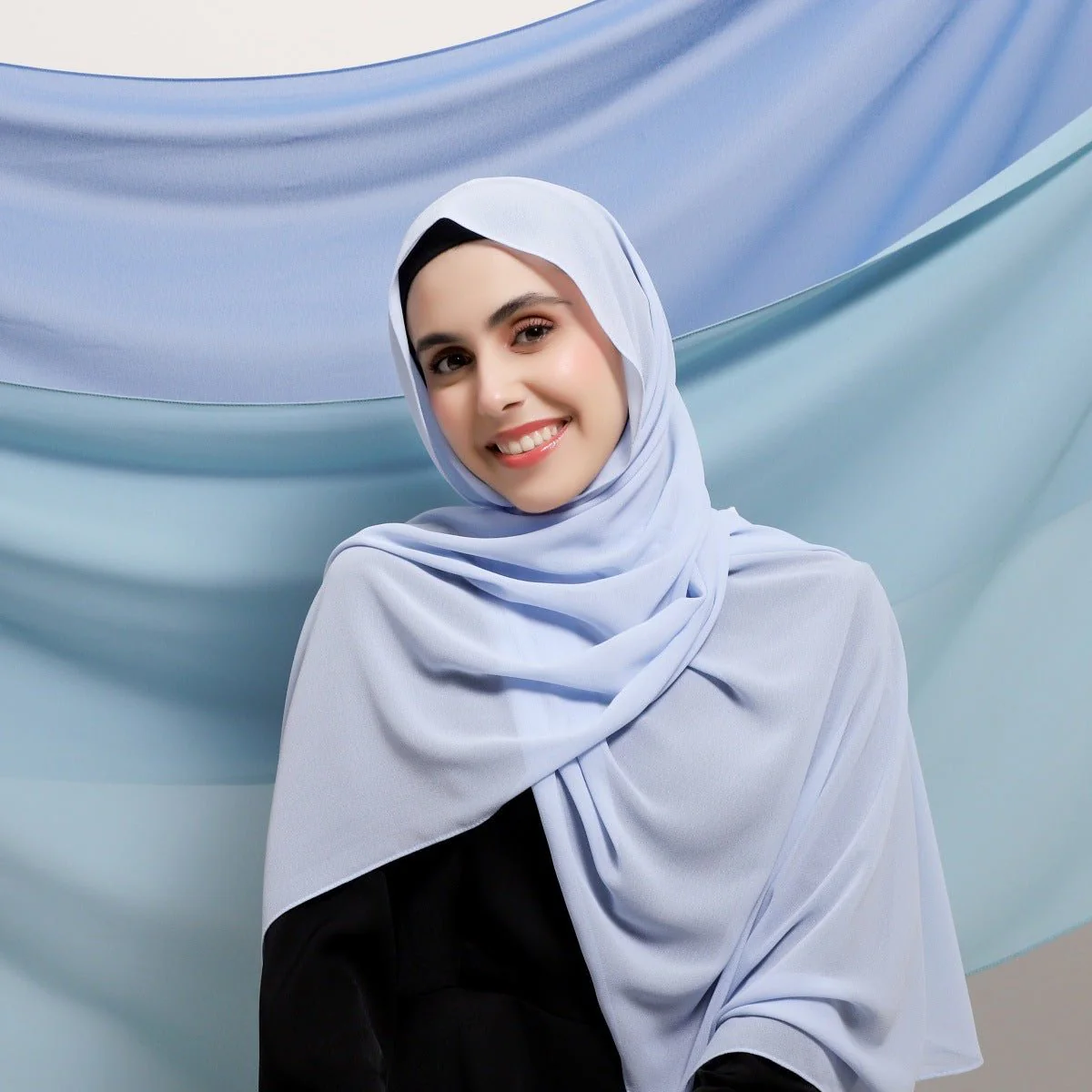 Elegant Chiffon Hijab Scarf - Refined Structure for Modest Wear (MH127) - Image 2