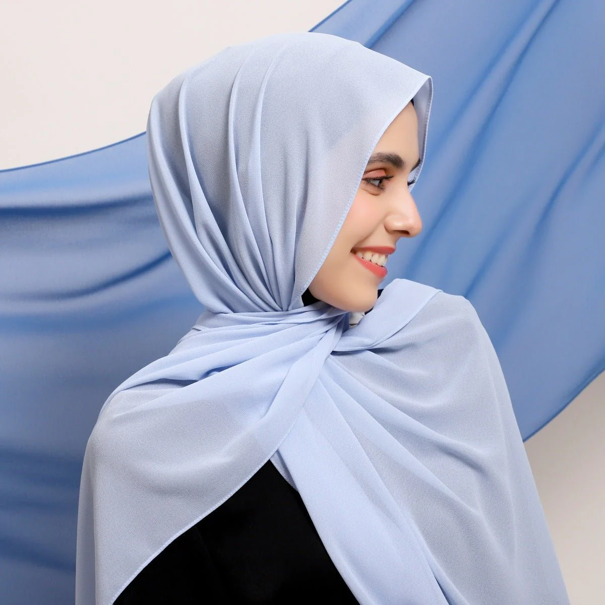 Elegant Chiffon Hijab Scarf - Refined Structure for Modest Wear (MH127) - Image 4