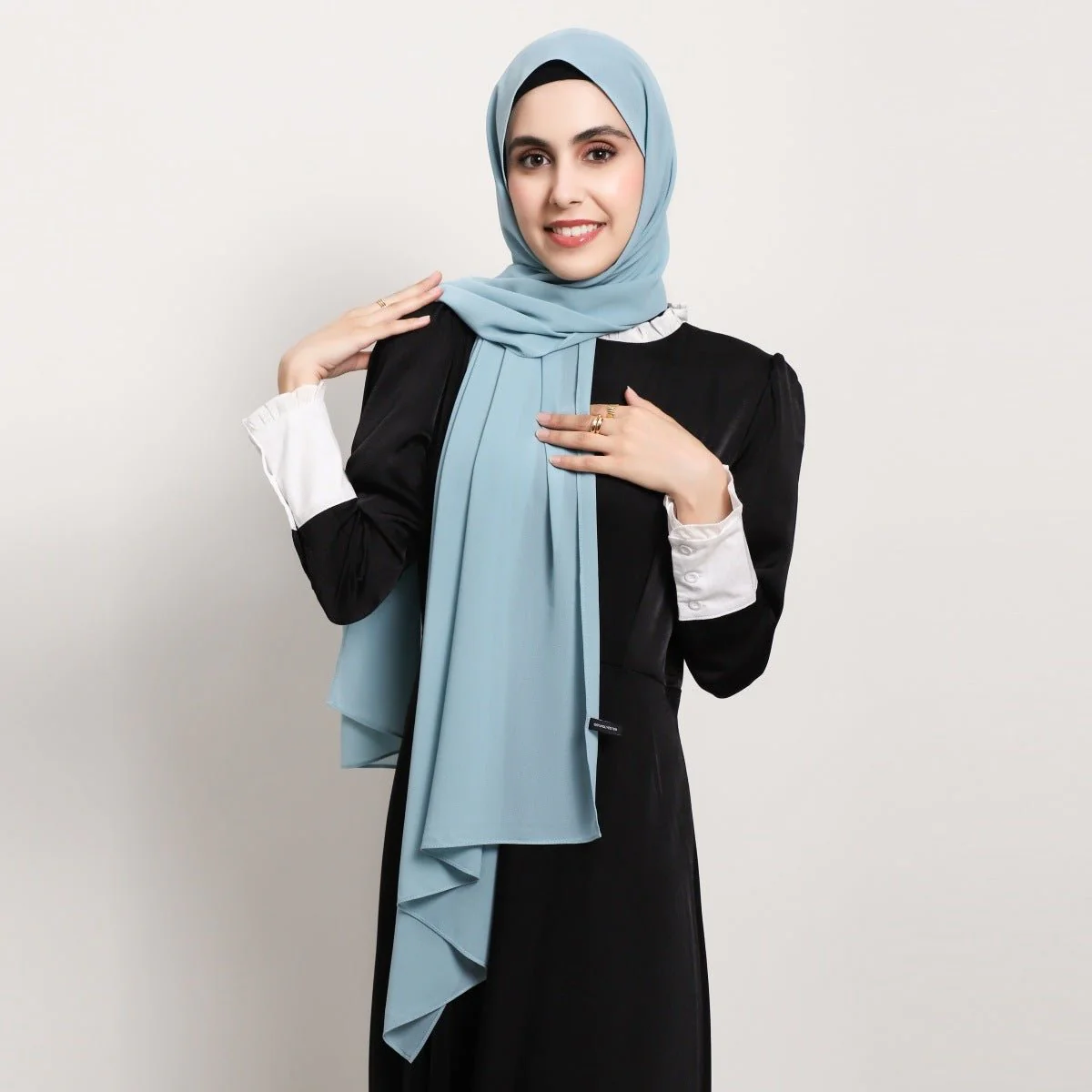 Elegant Chiffon Hijab Scarf - Refined Structure for Modest Wear (MH127) - Image 7