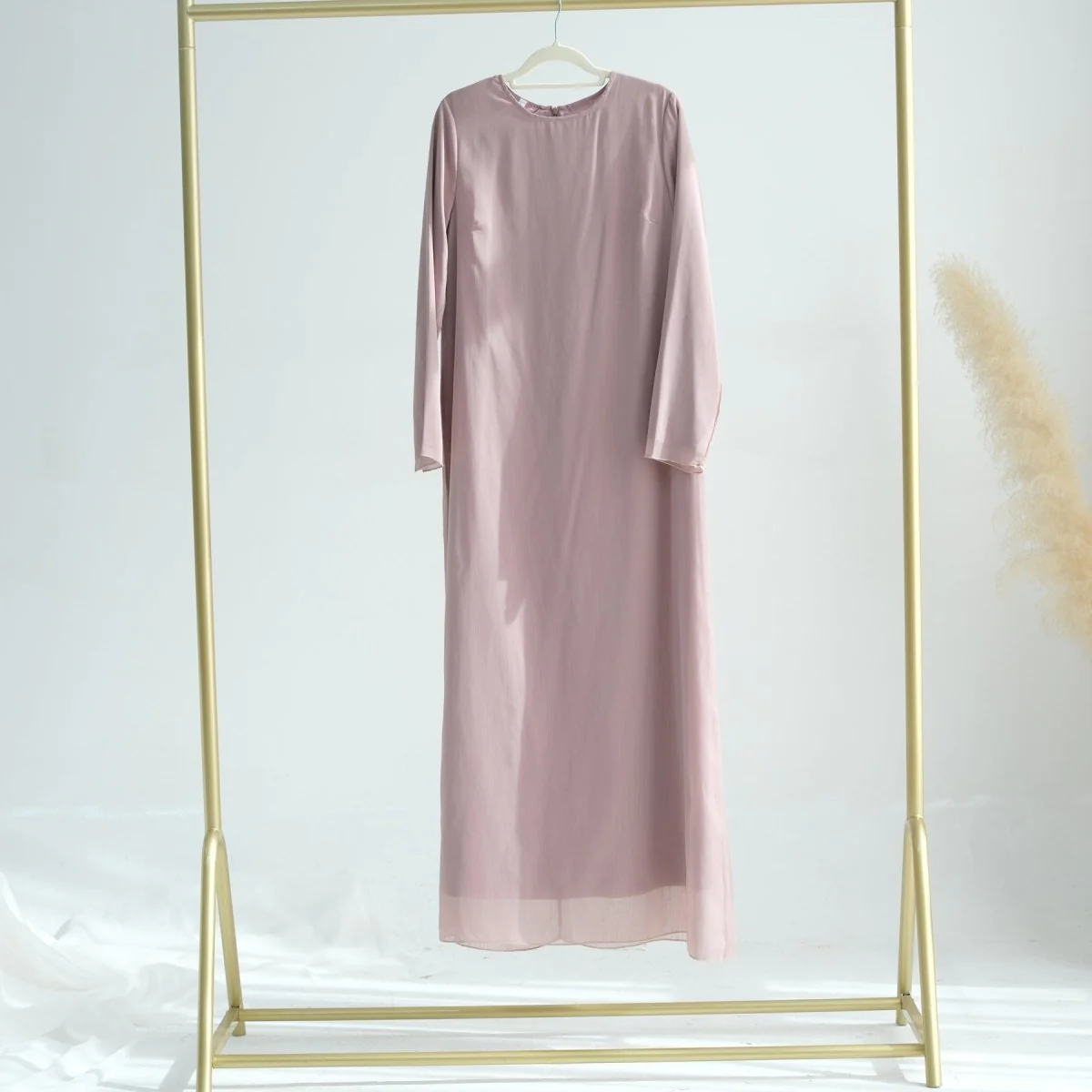 Elegant Chiffon Wrinkle Abaya | Three-Piece Set Modest Muslim Chiffon Abaya (MOA155) - Image 13