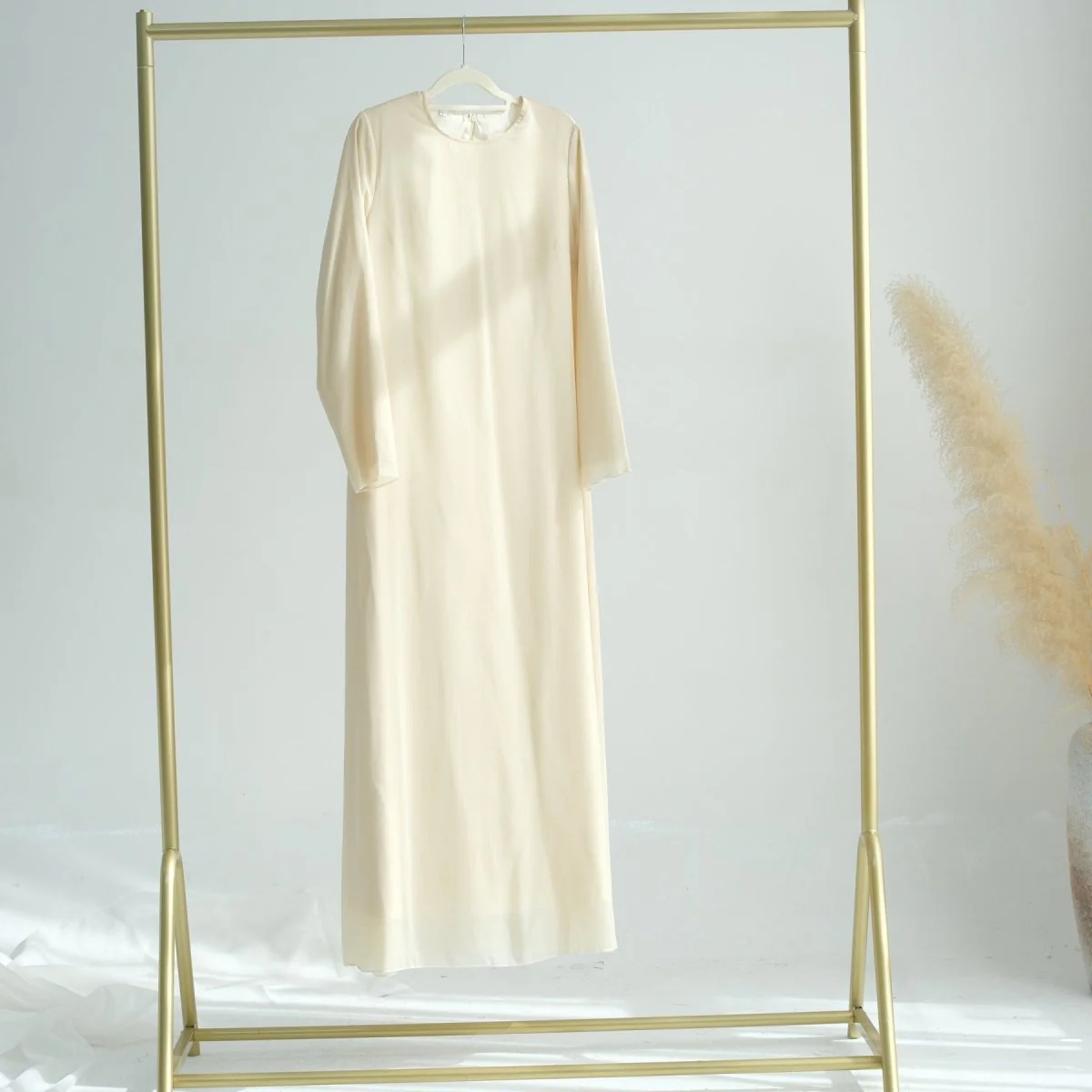Elegant Chiffon Wrinkle Abaya | Three-Piece Set Modest Muslim Chiffon Abaya (MOA155) - Image 16