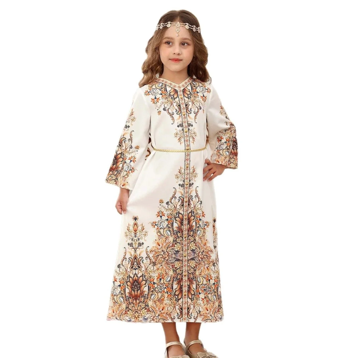 Elegant Kids Formal Kaftan Kid Abaya(MKG017) - Image 5