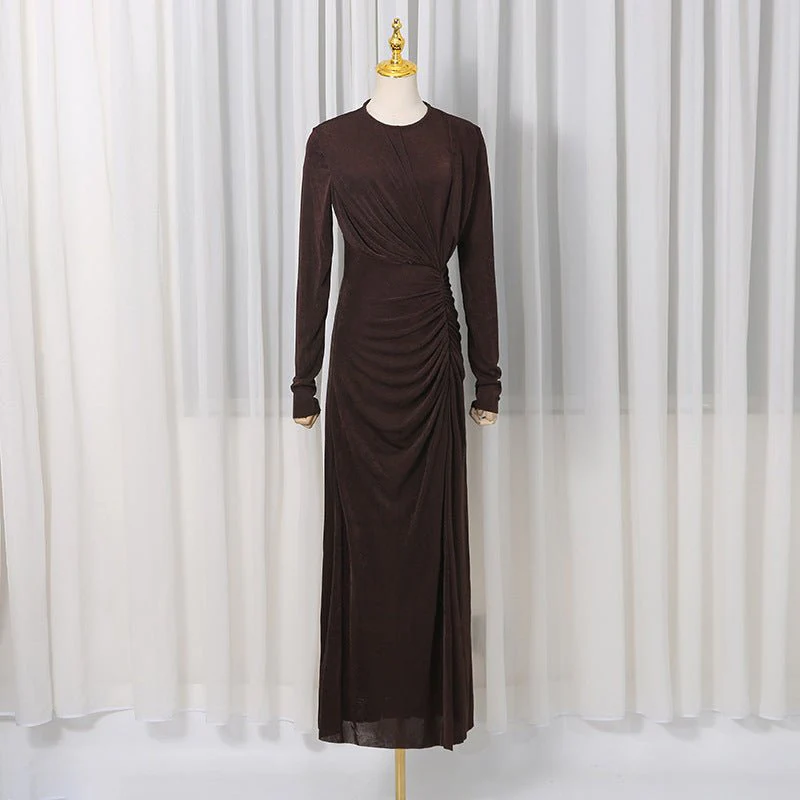 Elegant Long Sleeve Bodycon Gown(MS323) - Image 4