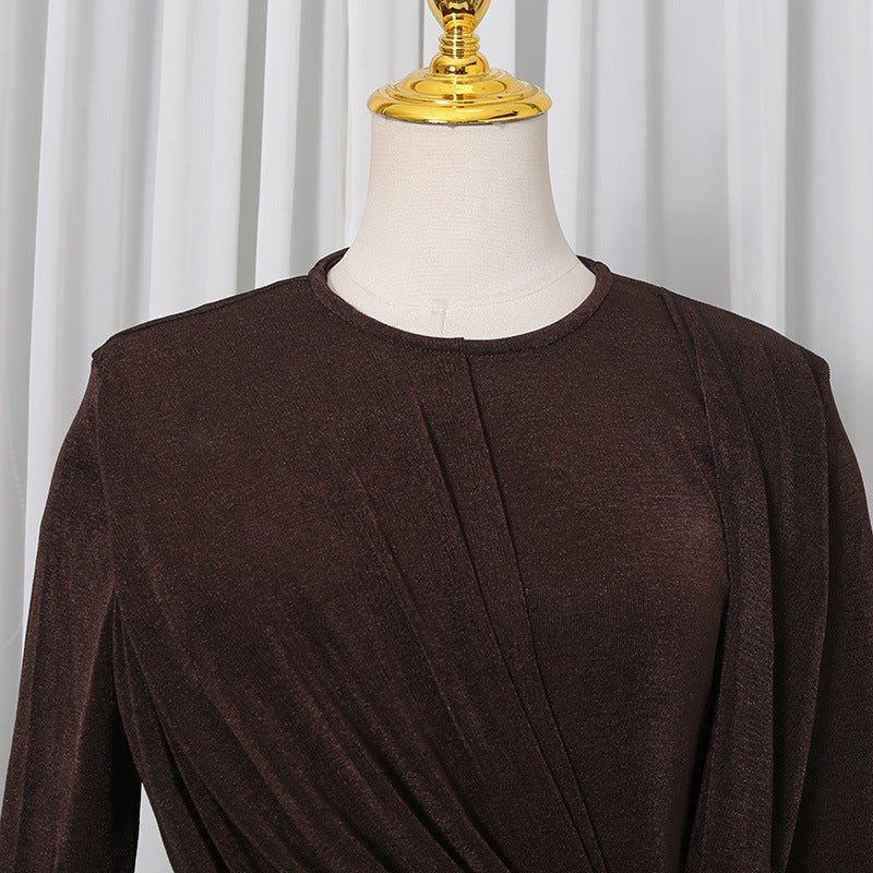 Elegant Long Sleeve Bodycon Gown(MS323) - Image 6