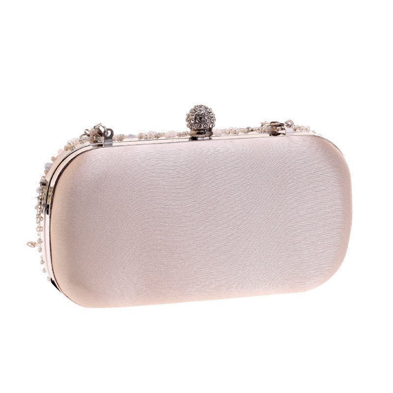 Elegant Pearl-Embellished Clutch Evening Bag for Weddings & Parties (MAC278) - Image 7