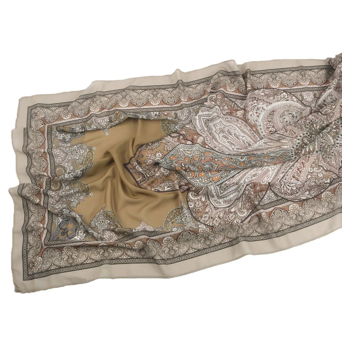 Elegant Printed Chiffon Hijab Scarf Bohemian Style Breathable Sun Protection Wrap (MH136) - Image 44