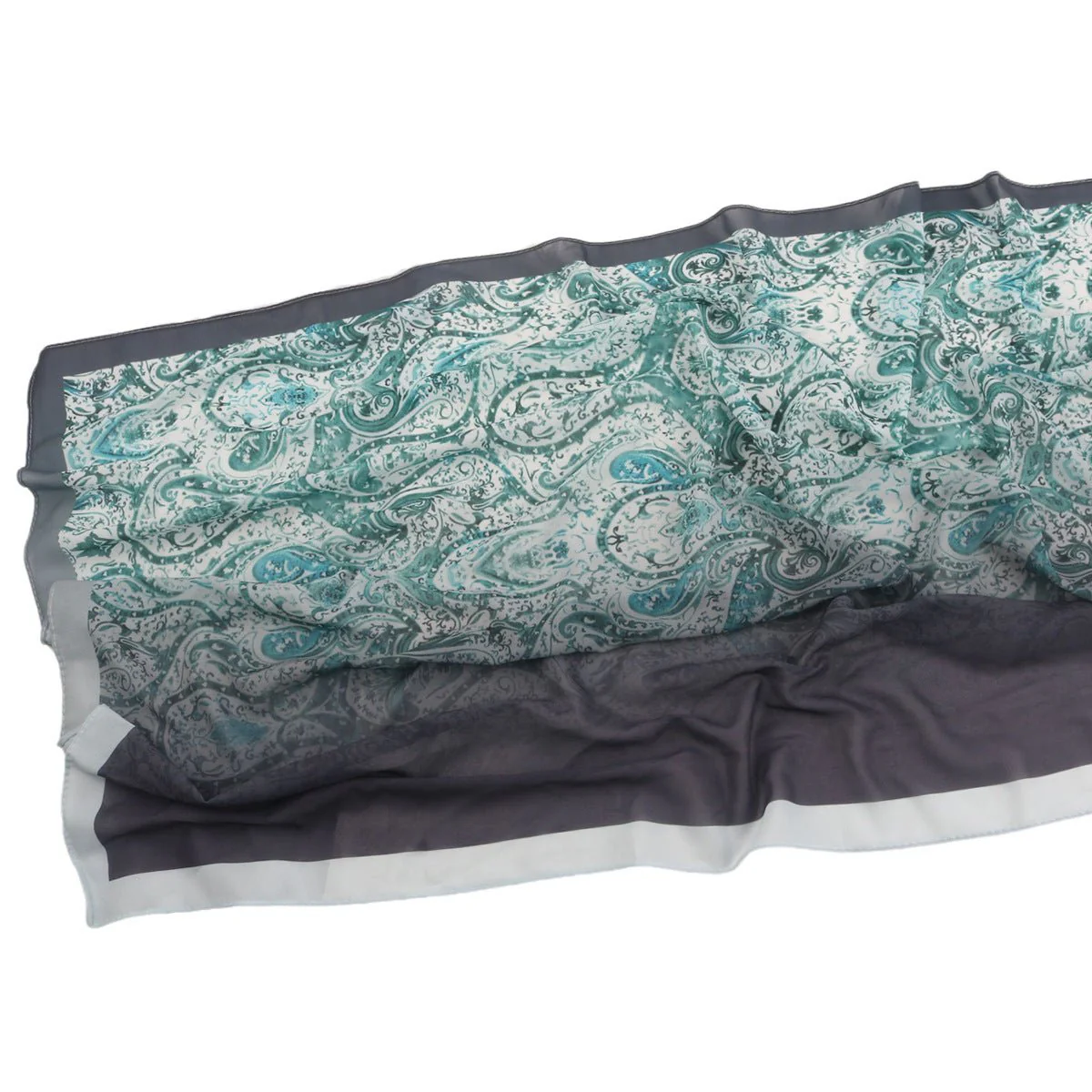 Elegant Printed Chiffon Hijab Scarf Bohemian Style Breathable Sun Protection Wrap (MH136) - Image 48
