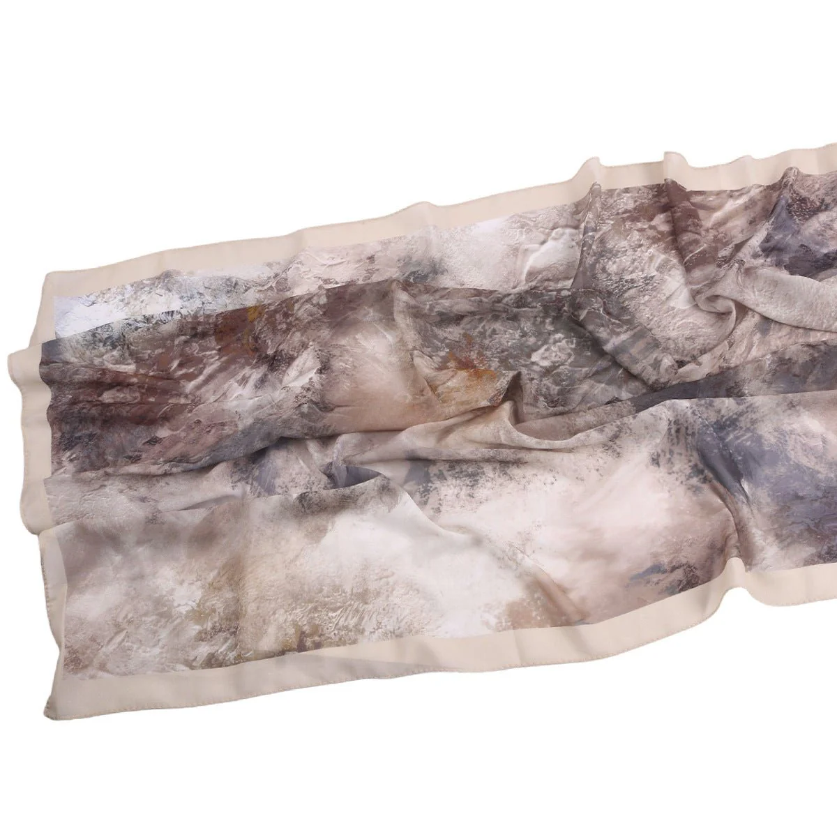Elegant Printed Chiffon Hijab Scarf Bohemian Style Breathable Sun Protection Wrap (MH136) - Image 67