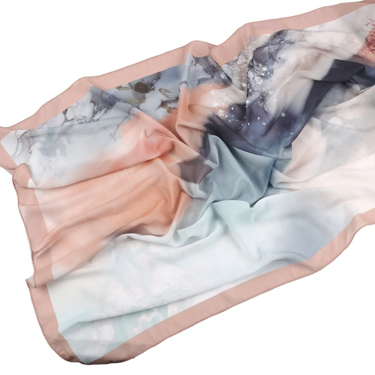 Elegant Printed Chiffon Hijab Scarf Bohemian Style Breathable Sun Protection Wrap (MH136) - Image 7