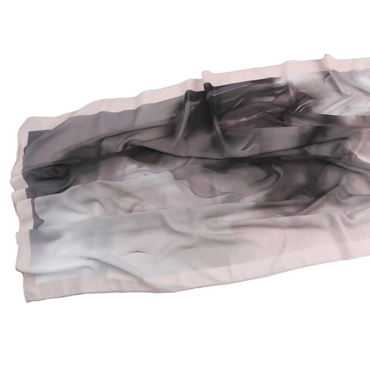 Elegant Printed Chiffon Hijab Scarf Bohemian Style Breathable Sun Protection Wrap (MH136) - Image 71