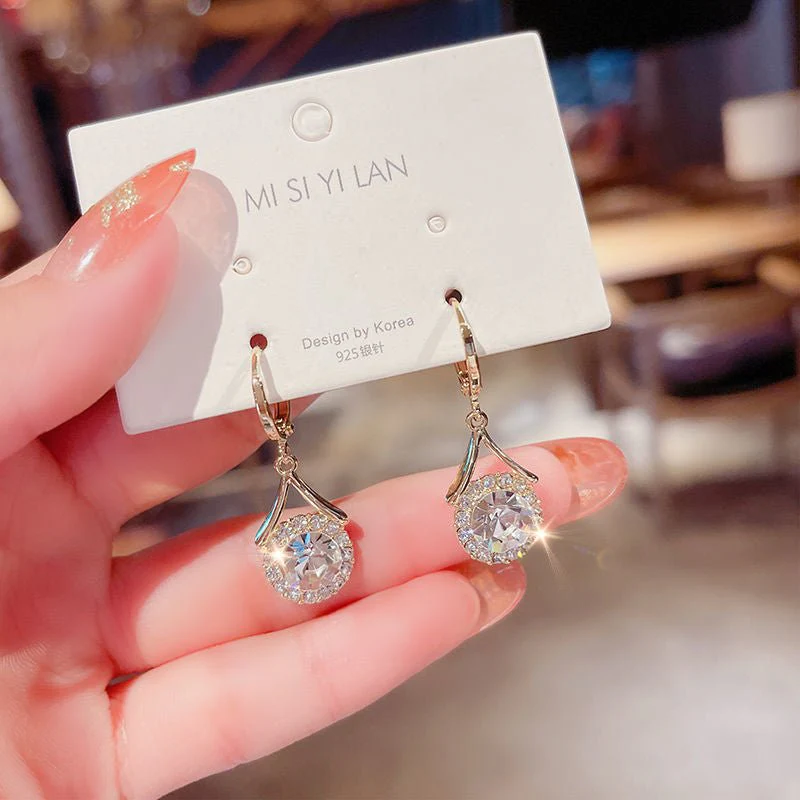 Elegant Sparkling Dangle  Rhinestone Earrings (MAC324) - Image 5