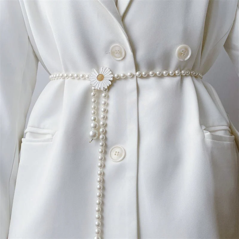 Elegant Versatile Pearl Cascade Waist Belt (MAC349) - Image 7