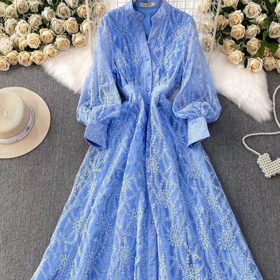 Embroidered Lace Dress(MS327) - Image 3