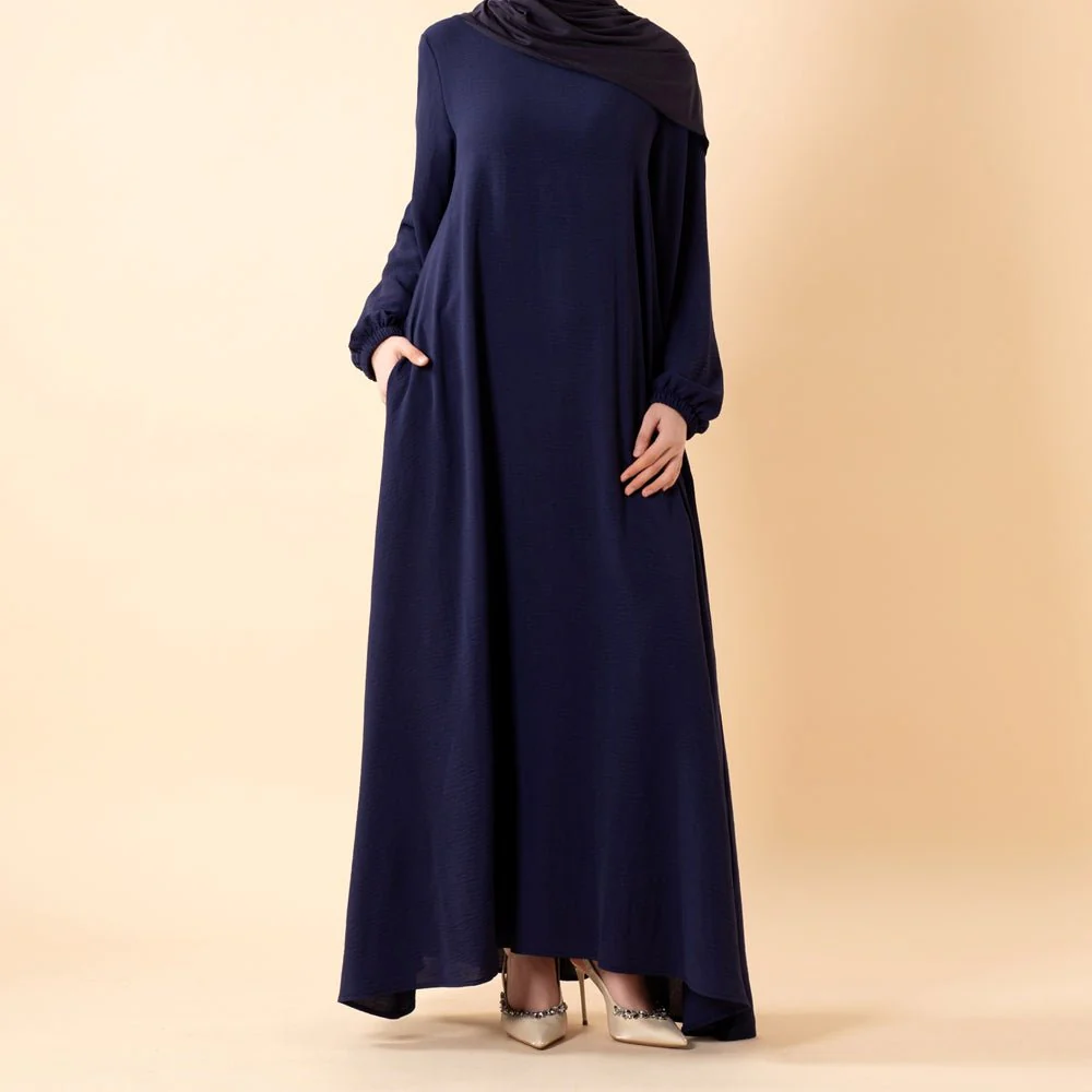 Essential Flow Crepe Maxi Dress with Pockets (MA385) - Image 15