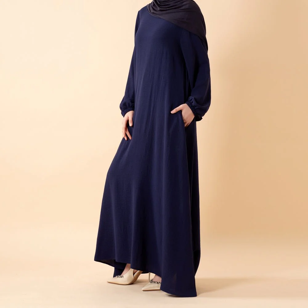 Essential Flow Crepe Maxi Dress with Pockets (MA385) - Image 17