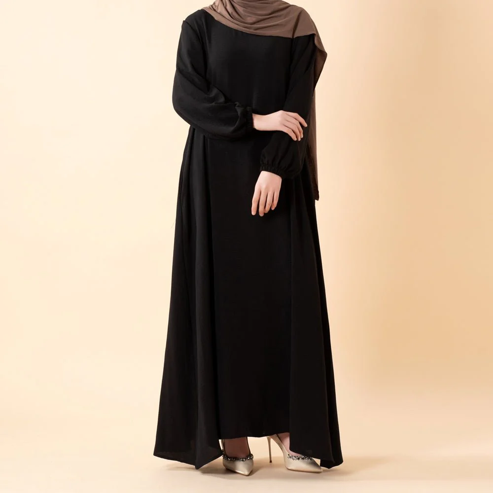 Essential Flow Crepe Maxi Dress with Pockets (MA385) - Image 25