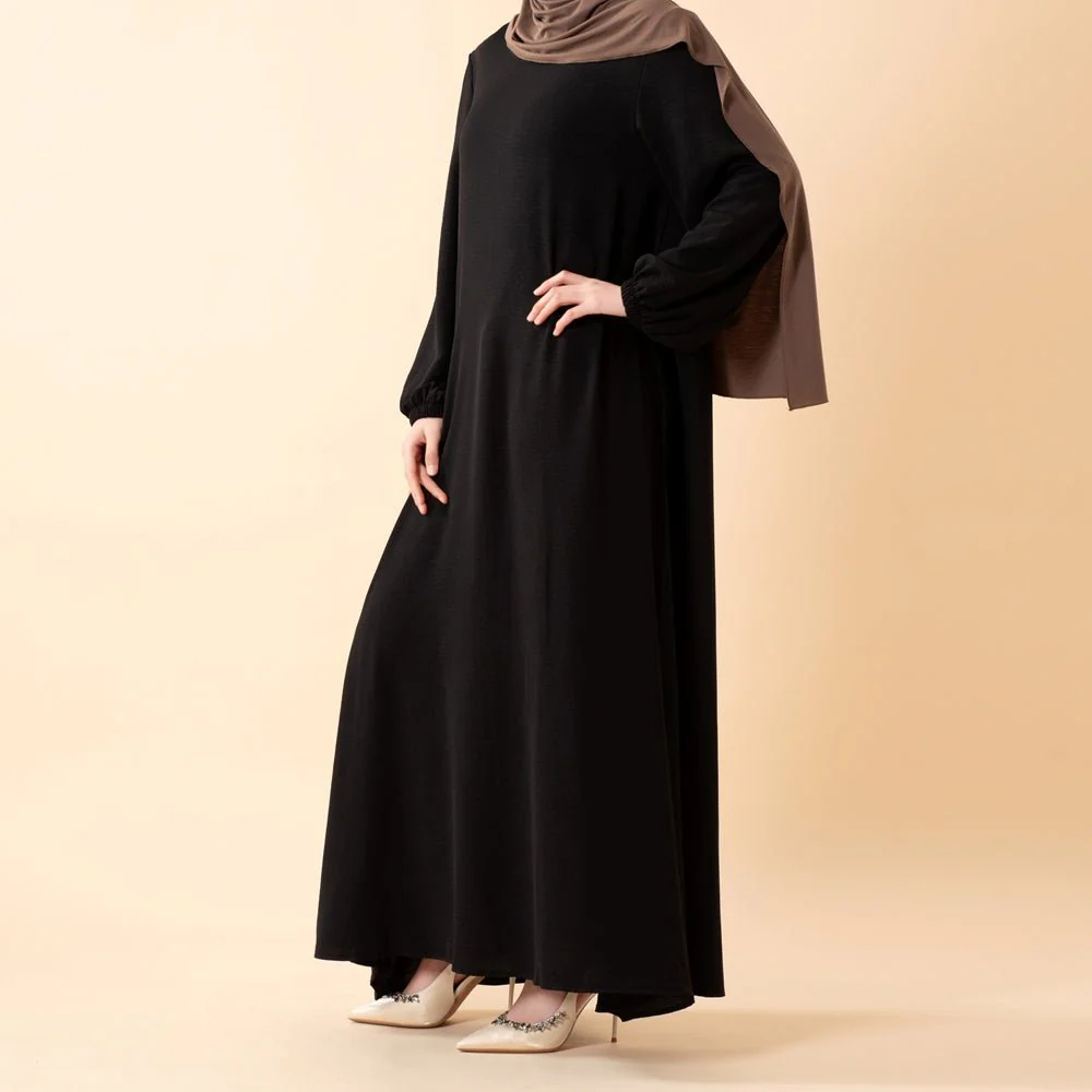 Essential Flow Crepe Maxi Dress with Pockets (MA385) - Image 26