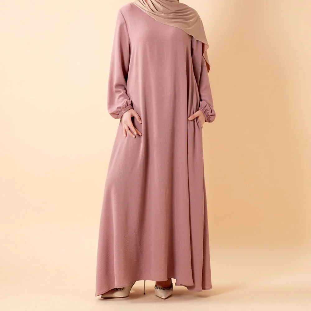 Essential Flow Crepe Maxi Dress with Pockets (MA385) - Image 8