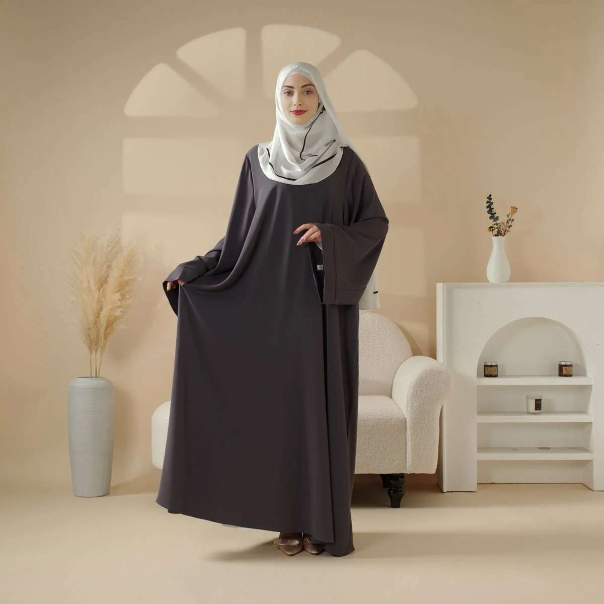 Essential Premium Loose Fit Abaya 2-Piece Set with Versatile Pockets (MA120) - Image 11