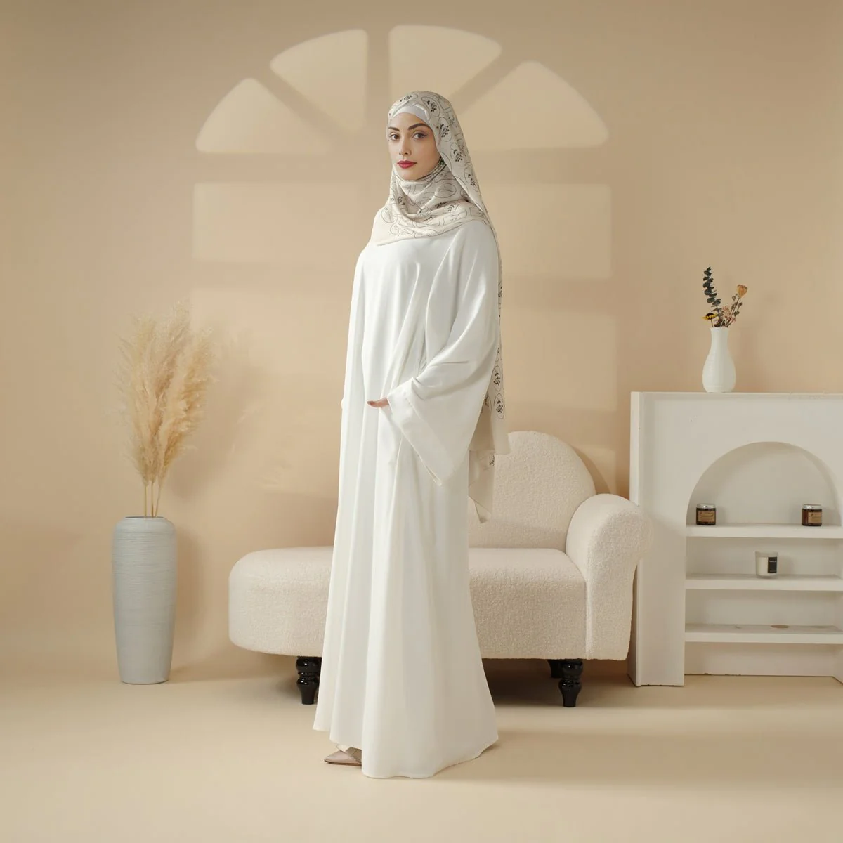 Essential Premium Loose Fit Abaya 2-Piece Set with Versatile Pockets (MA120) - Image 15