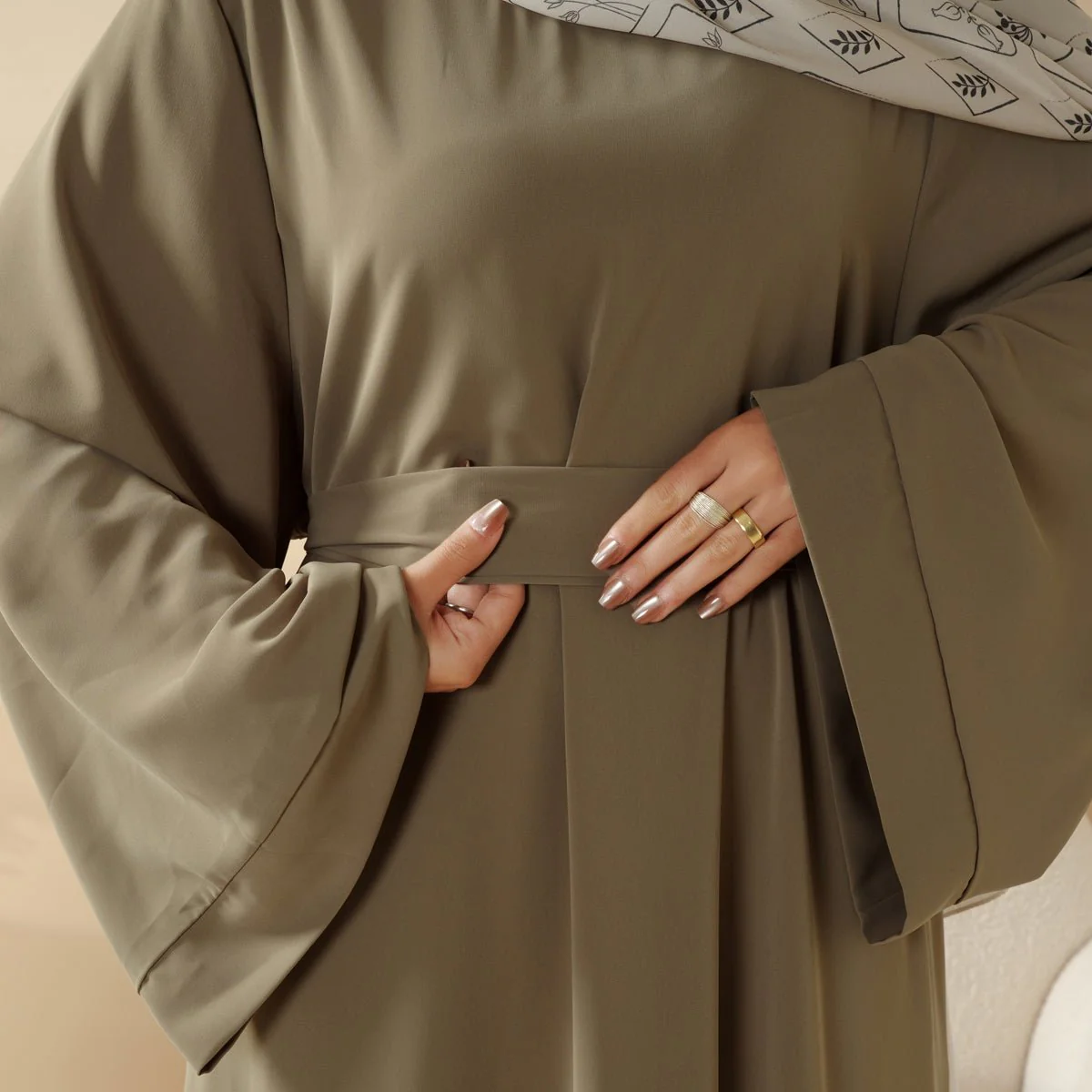 Essential Premium Loose Fit Abaya 2-Piece Set with Versatile Pockets (MA120) - Image 25