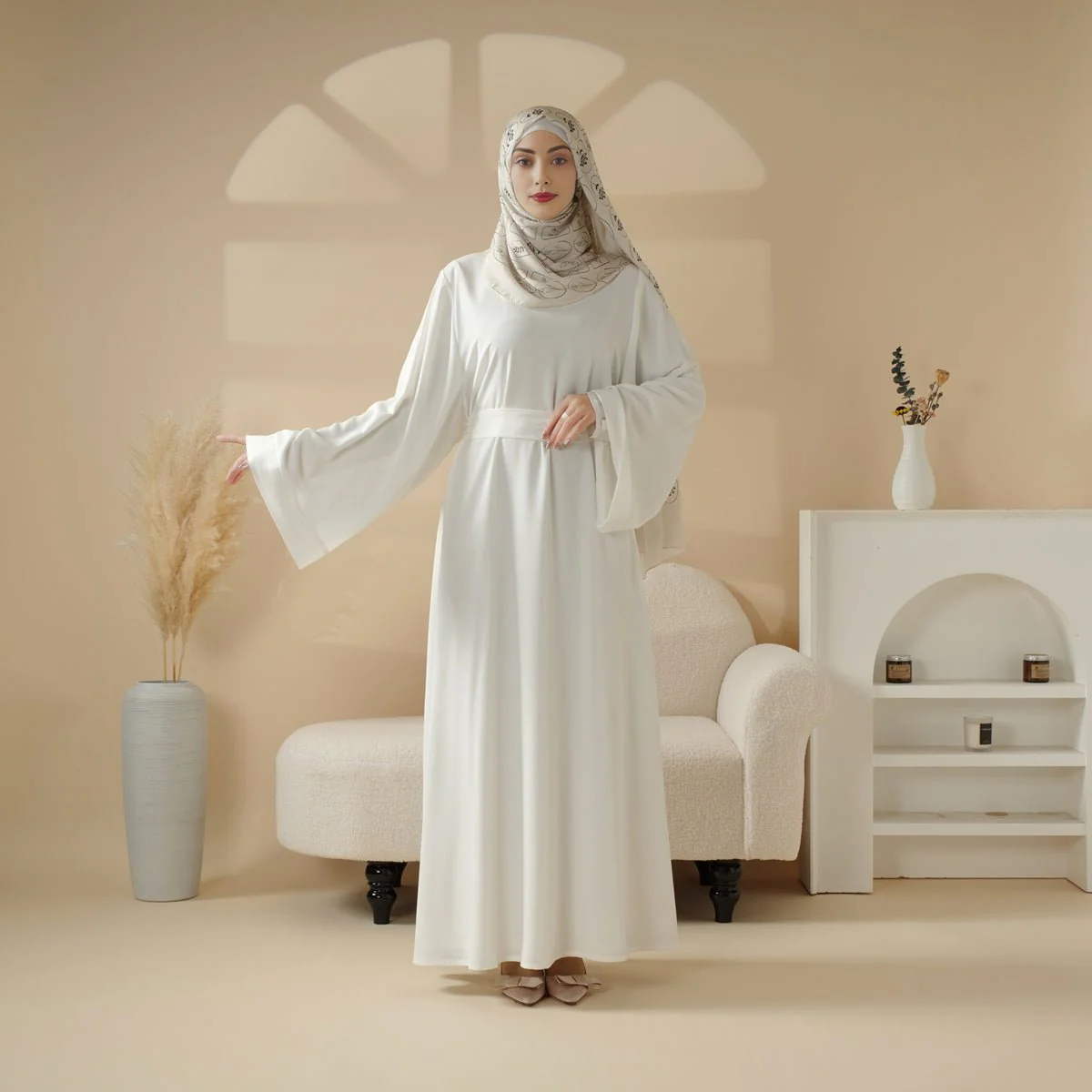 Essential Premium Loose Fit Abaya 2-Piece Set with Versatile Pockets (MA120) - Image 5