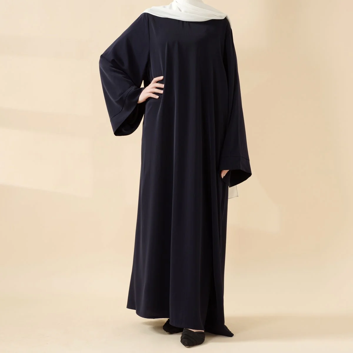 Essential Premium Loose Fit Abaya 2-Piece Set with Versatile Pockets (MA120) - Image 6