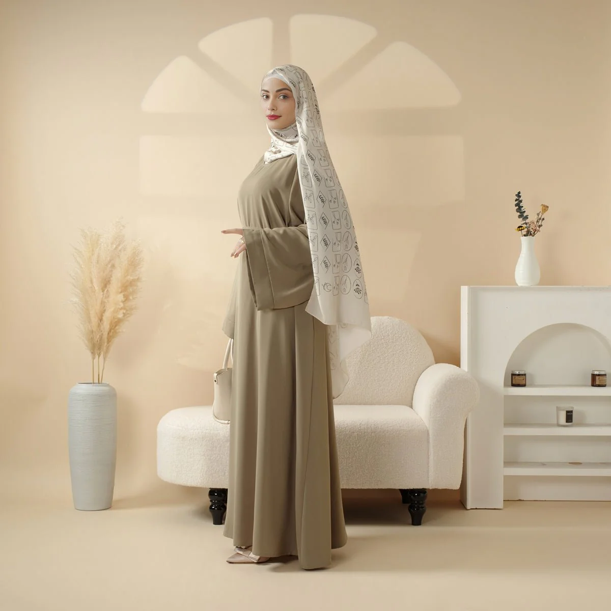 Essential Premium Loose Fit Abaya 2-Piece Set with Versatile Pockets (MA120) - Image 8