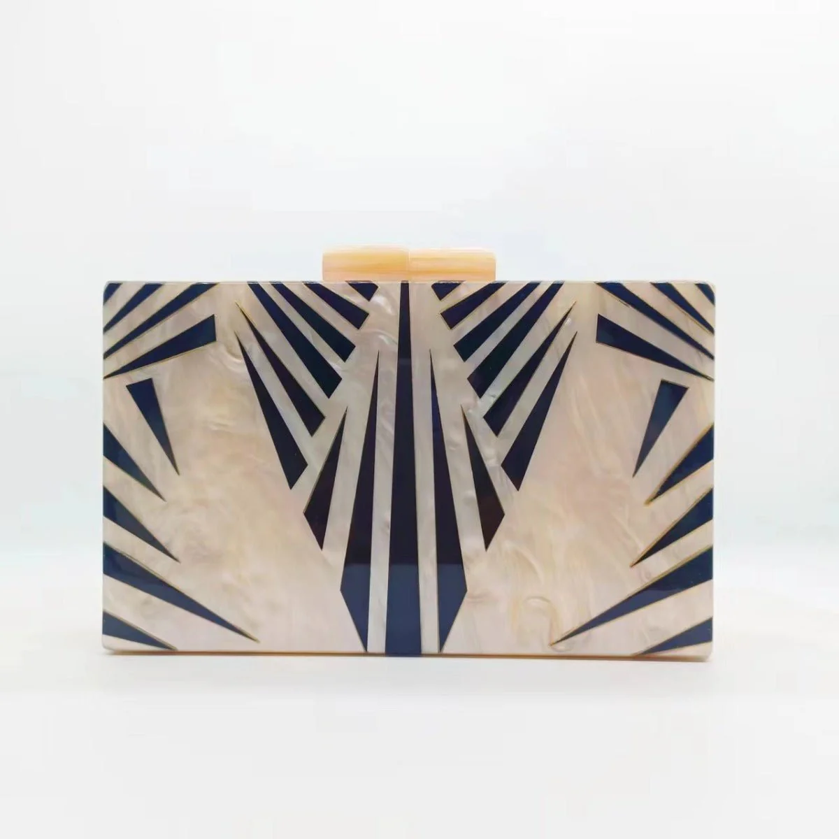 etro Zebra Pattern Dinner Bag  Acrylic Shoulder Chain Clutch for Women(MAC255) - Image 2