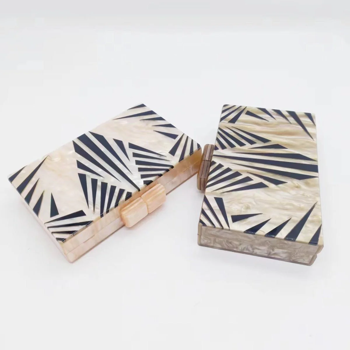 etro Zebra Pattern Dinner Bag  Acrylic Shoulder Chain Clutch for Women(MAC255) - Image 3