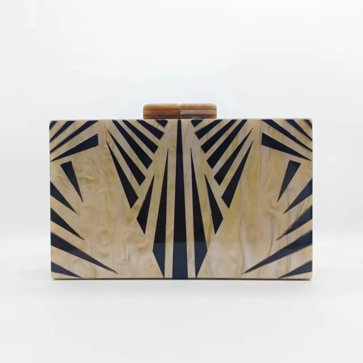 etro Zebra Pattern Dinner Bag  Acrylic Shoulder Chain Clutch for Women(MAC255) - Image 6