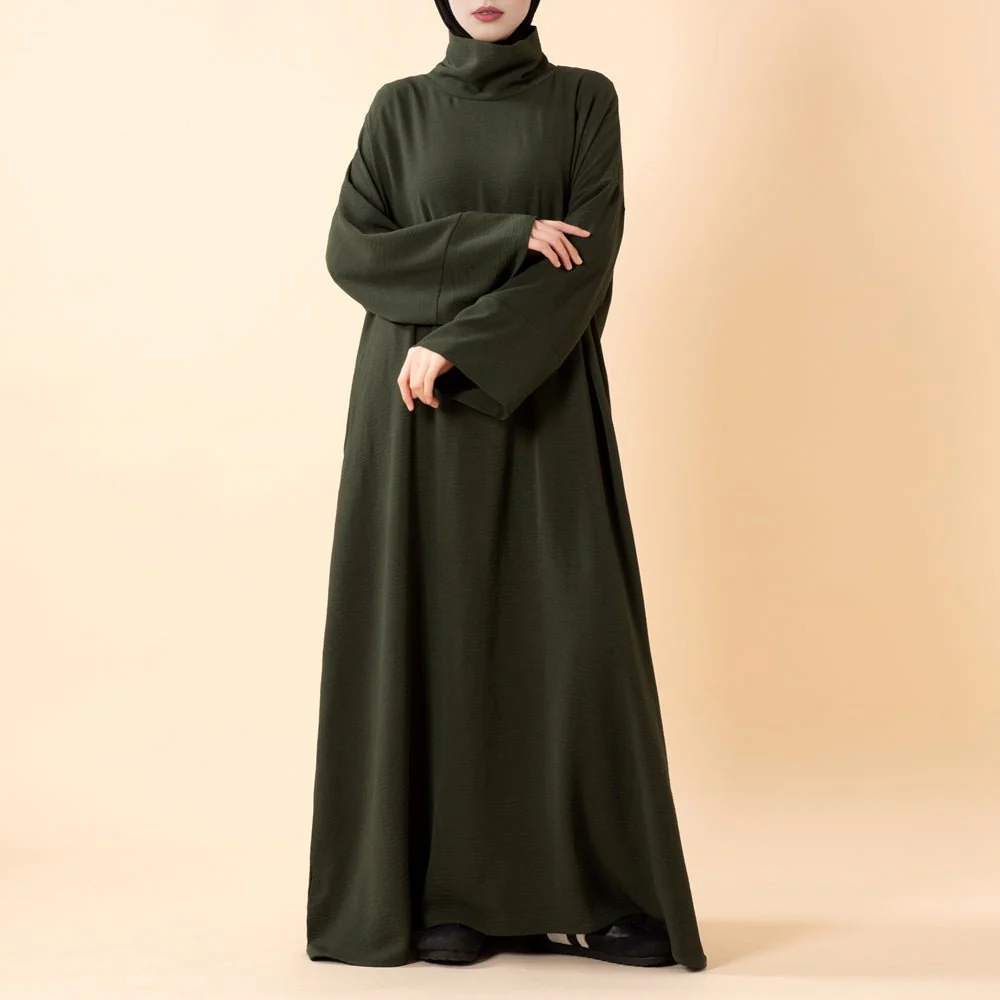 Everyday Crepe Turtleneck Abaya – Relaxed Fit for All Seasons (MA384) - Image 13