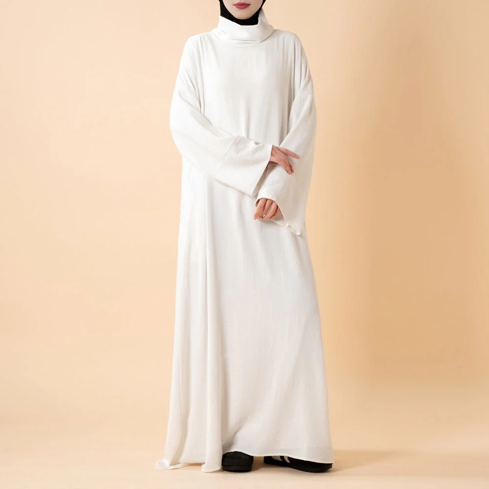 Everyday Crepe Turtleneck Abaya – Relaxed Fit for All Seasons (MA384) - Image 16