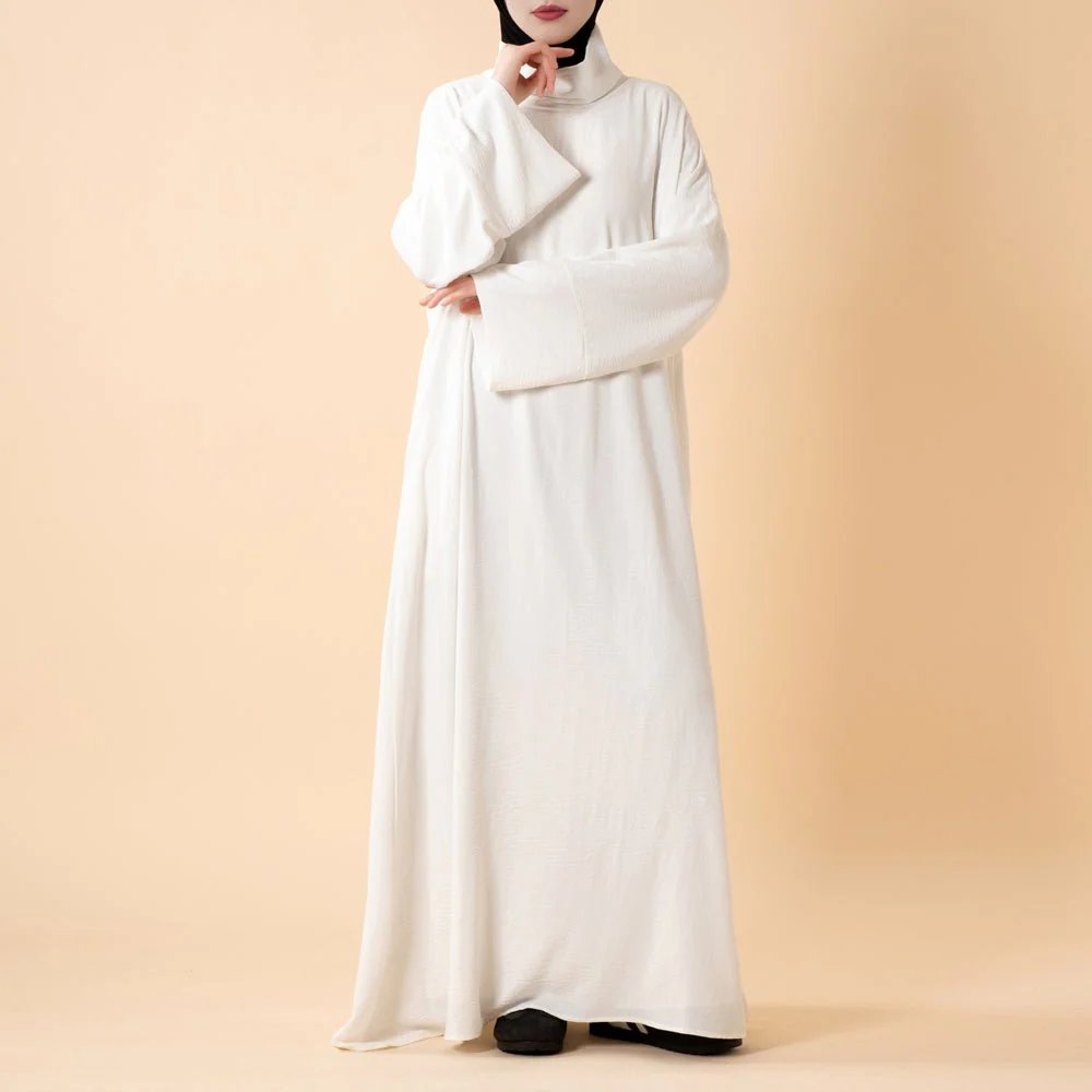 Everyday Crepe Turtleneck Abaya – Relaxed Fit for All Seasons (MA384) - Image 17