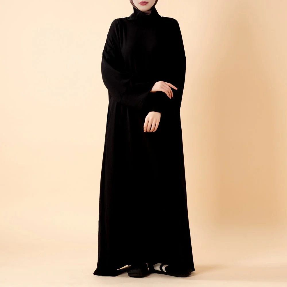 Everyday Crepe Turtleneck Abaya – Relaxed Fit for All Seasons (MA384) - Image 20