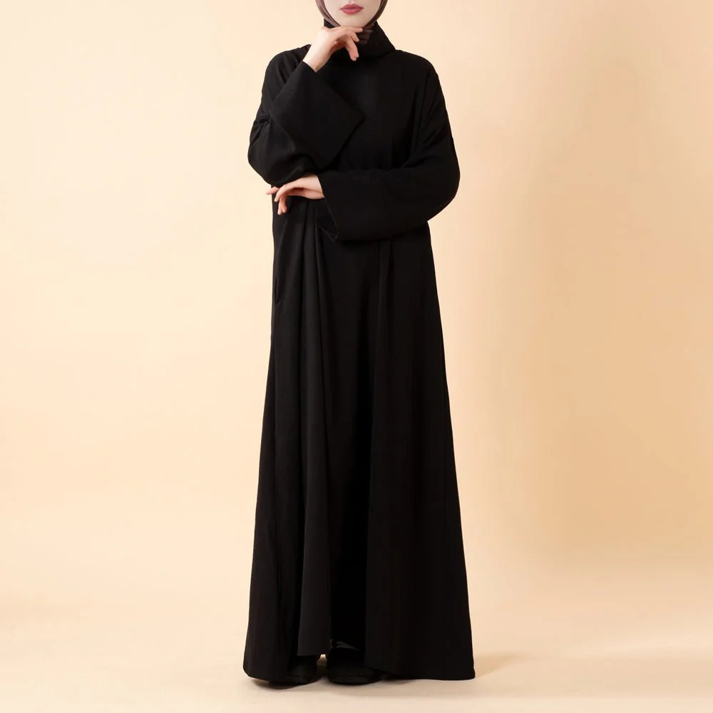 Everyday Crepe Turtleneck Abaya – Relaxed Fit for All Seasons (MA384) - Image 21