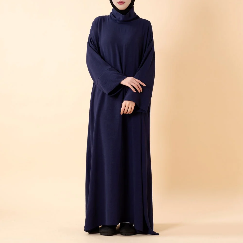 Everyday Crepe Turtleneck Abaya – Relaxed Fit for All Seasons (MA384) - Image 5