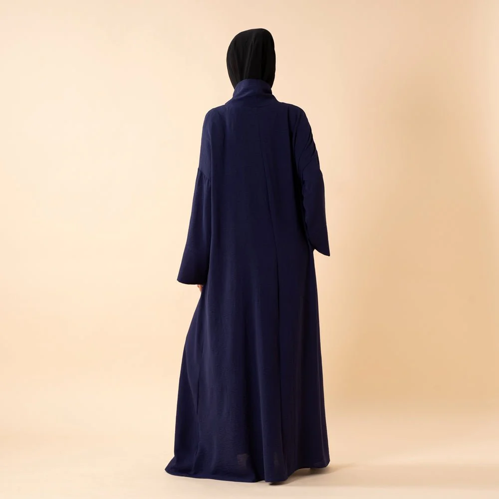 Everyday Crepe Turtleneck Abaya – Relaxed Fit for All Seasons (MA384) - Image 8