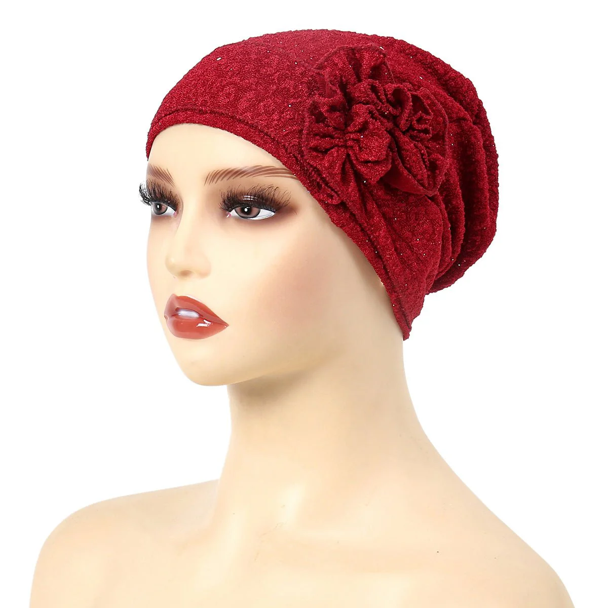 Fashion Women Solid Rose Flower Stretch Underscarf（MH112） - Image 17