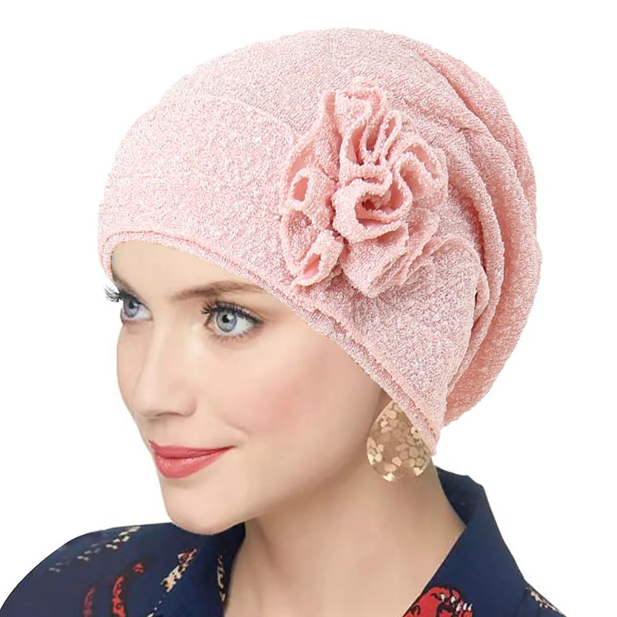 Fashion Women Solid Rose Flower Stretch Underscarf（MH112） - Image 7