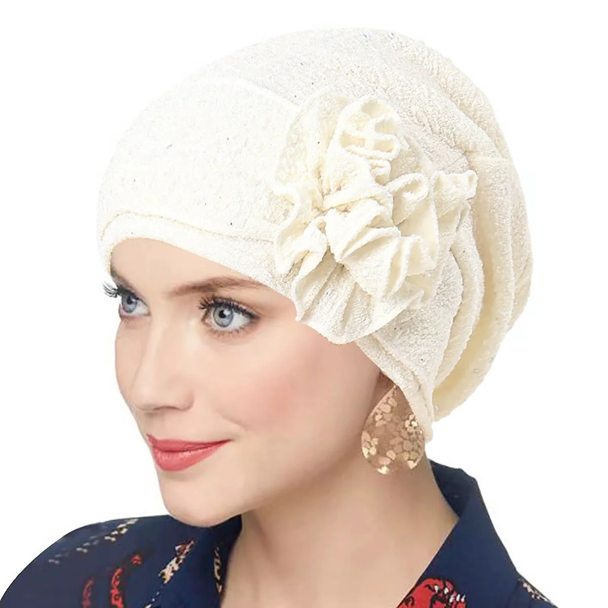 Fashion Women Solid Rose Flower Stretch Underscarf（MH112） - Image 8
