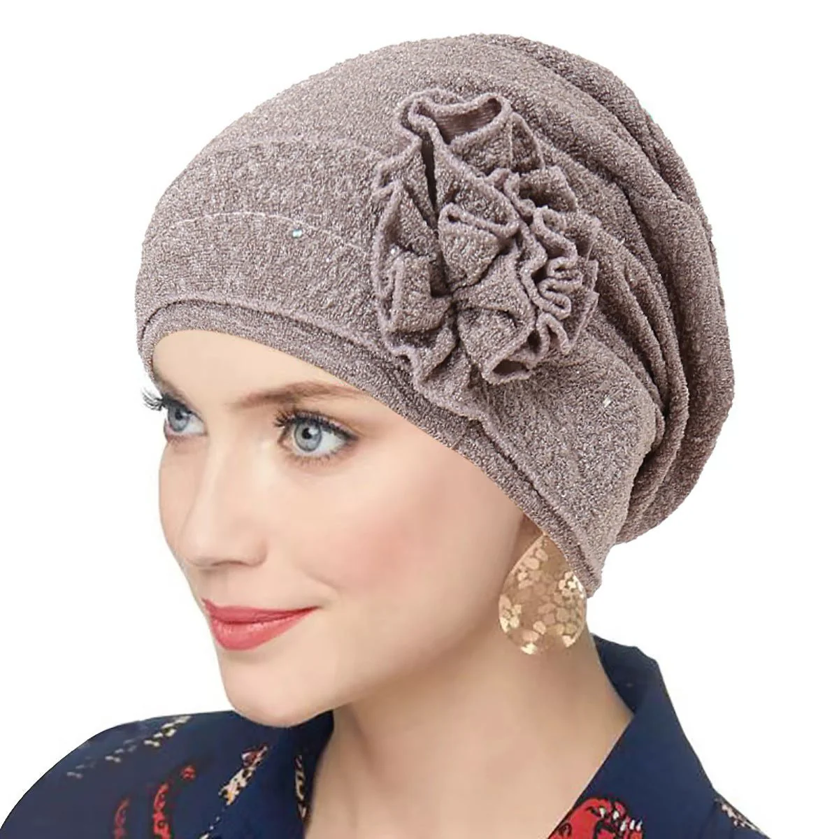 Fashion Women Solid Rose Flower Stretch Underscarf（MH112） - Image 9