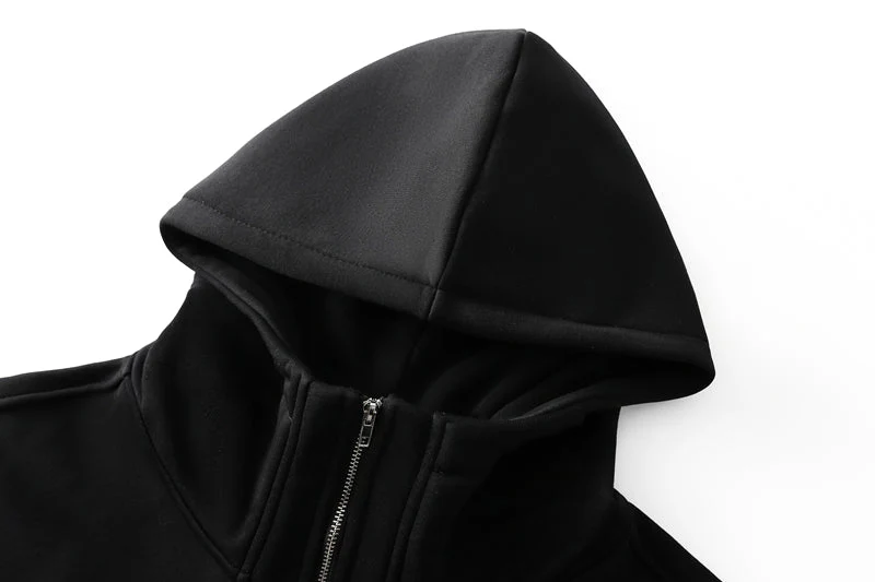 Fleece-Lined Hooded Maxi Sweatshirt Dress | Thick Winter Loungewear Dress(MS181) - Image 6