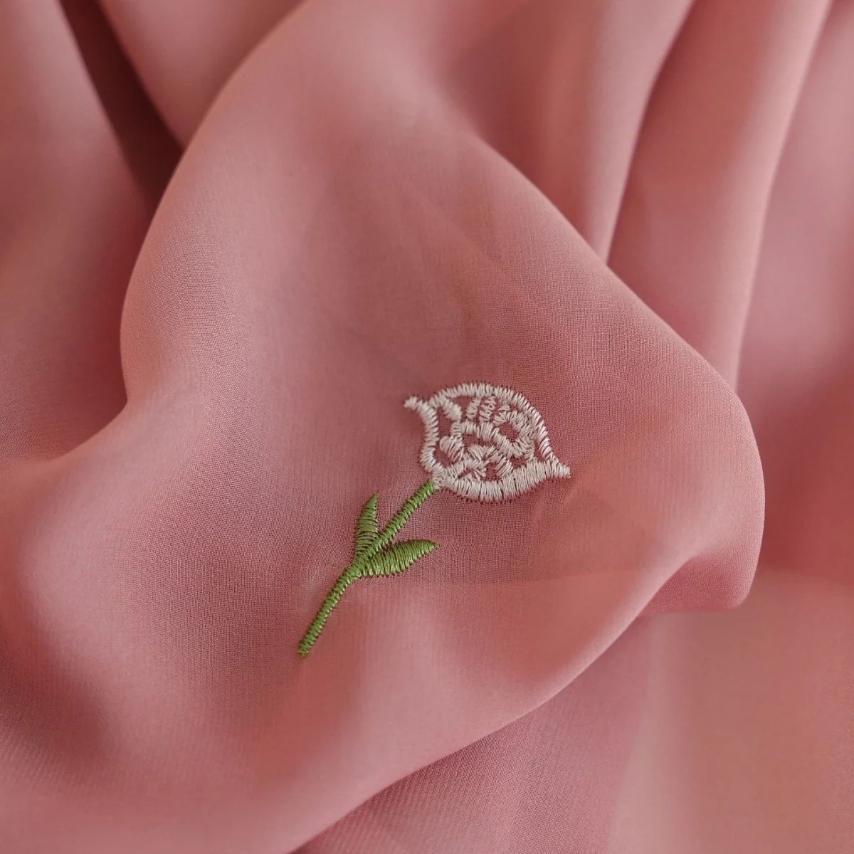 Floral Embroidered Abaya & Hijab Set(MOA248) - Image 11