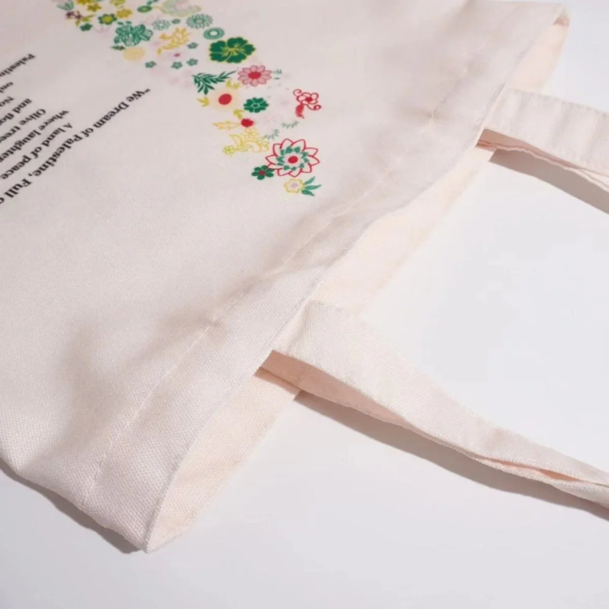 Floral Palestine Tote Bag â Love Forever Blooms (MAC236) - Image 5